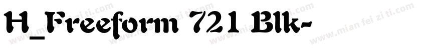 H_Freeform 721 Blk字体转换